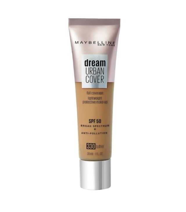 Mayb Make-Up Maybelline Dream Urban Cover All-In-One Protective Makeup, 330 Toffee