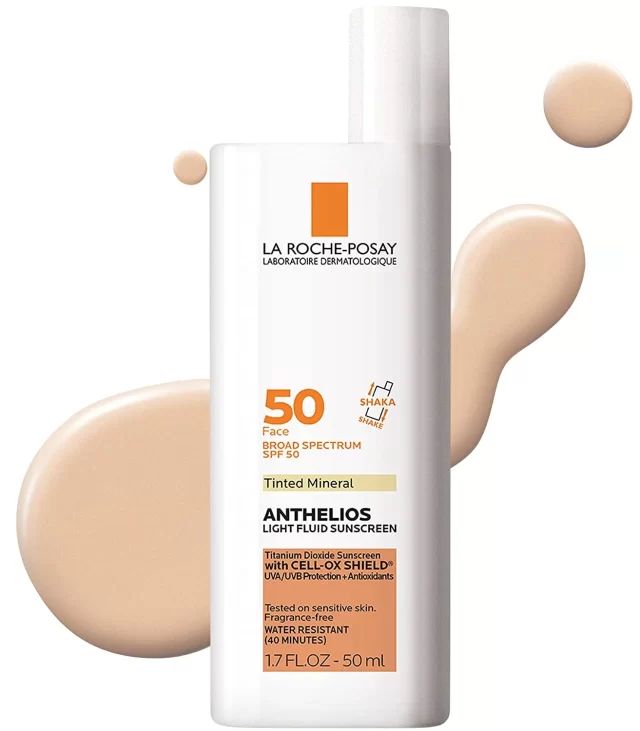 anthelios mineral tinted sunscreen for face with spf